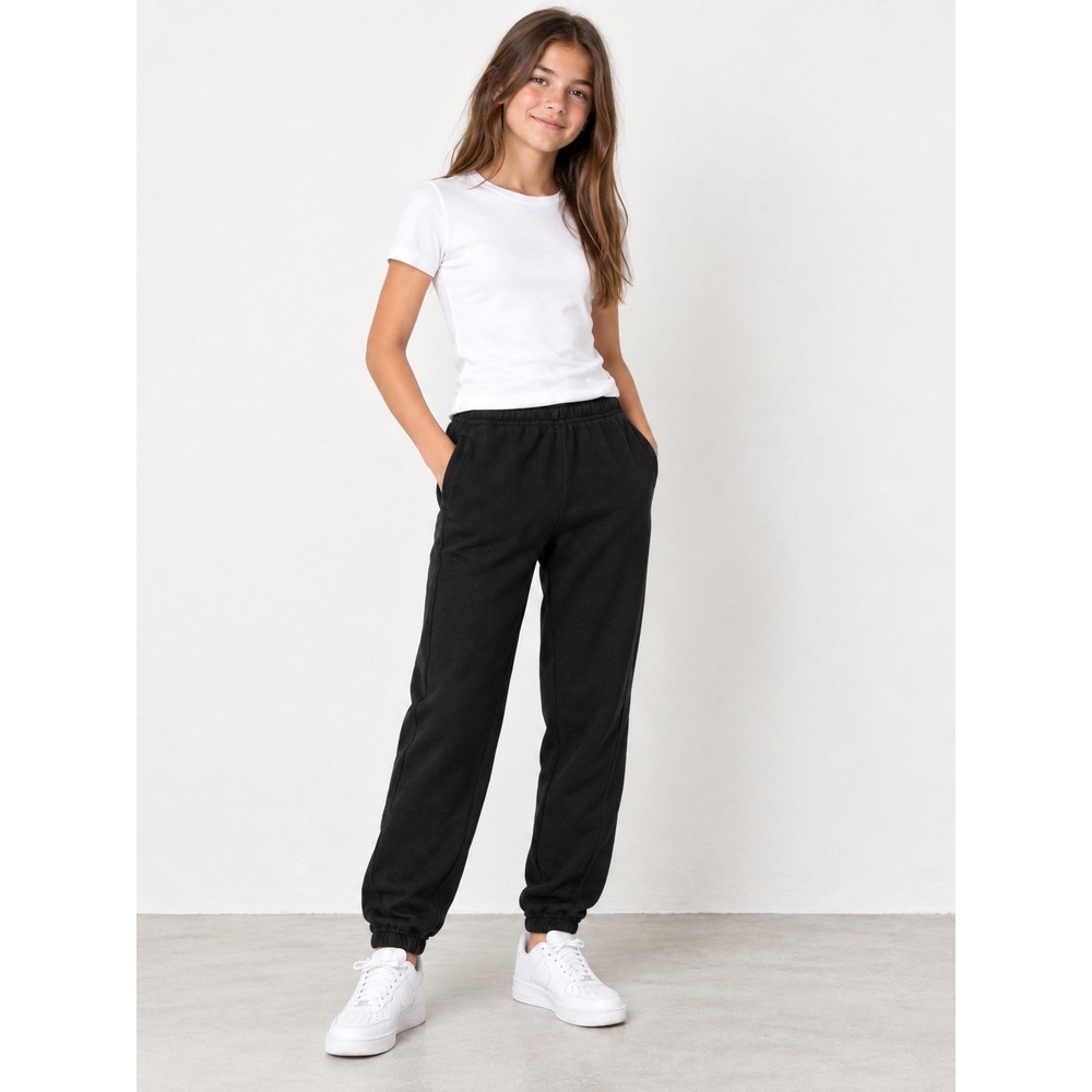 Zara Girls Black Tapered Jogger Sweatpants Size 13–14